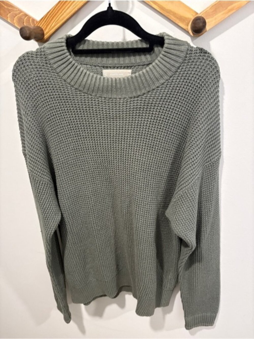 Everlane waffle knit crewneck